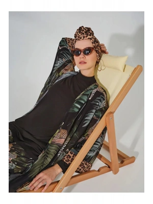 Leopar Desenli Pareo DLX-7050