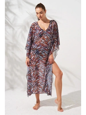 V Yaka Elbise Pareo DLX-231803