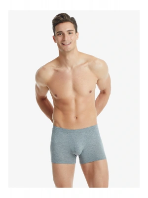 Erkek Modal Elastan Boxer Silver 9310 - Gri Melanj