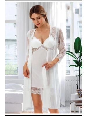 437 Penye Şifon Sabahlıklı 6 Lı Çeyiz Seti