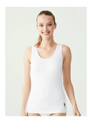 Kadın Beyaz Kalın Askılı Atlet 66005