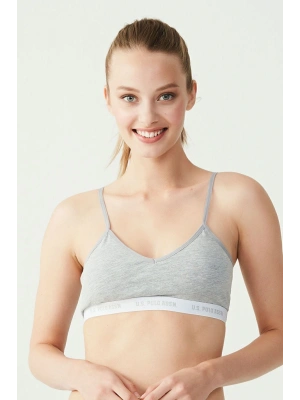 U.S. Polo Assn. Kadın Gri Melanj Cup Lu Büstiyer