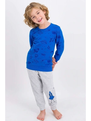 Rolypoly 1869 Spaceship Mavi Erkek Çocuk Eşofman Pijama Takımı