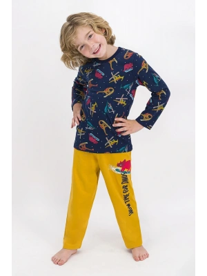 Erkek Çocuk Lacivert Uzun Kol Pijama Takım Rp1877-2 21k