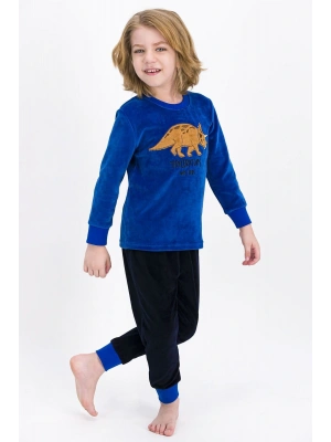 Rolypoly Triceratops Dino Saks Erkek Çocuk Kadife Eşofman Takımı