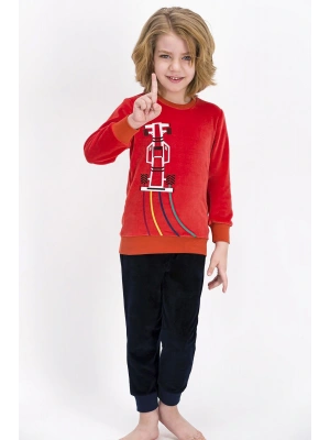 Rolypoly Formula Kiremit Erkek Çocuk Kadife Eşofman Takımı