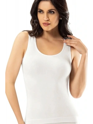 Kadın Beyaz Kalın Askılı Bambu Atlet 2857