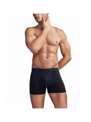 Erkek 3lü Ekonomik Paket Siyah Bambu Yumuşak Dokulu Boxer