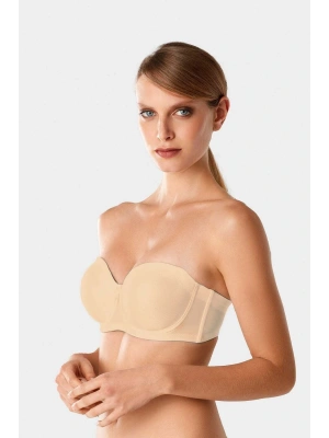 Kadın Ten 7031 Balenli Straplez Toparlayıcı Minimizer Sütyen