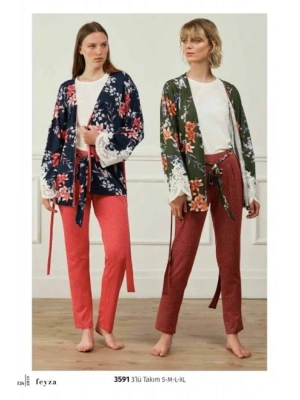 Feyza Üçlü Pijama Takımı