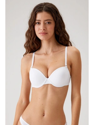 Kadın Beyaz 6010 Balenli Desteksiz Micro Sütyen