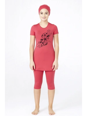 Genç Baskılı Yarı Tesettür Mayo