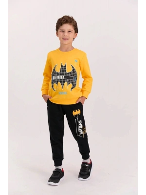 Lisanslı Sarı Erkek Çocuk Eşofman Takımı