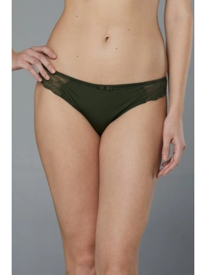 Kadın Haki Yanlar Dantel Detaylı Külot 22-136