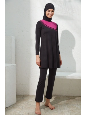 Uzunkol Mayoluk Tesettür Mayo Uzunkol Mayoluk Tesettür Mayo 221915_SIYAH