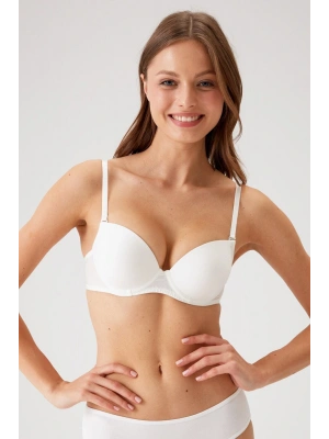 Kadın Ekru 6205 Balenli Destekli Micro Tek Sütyen