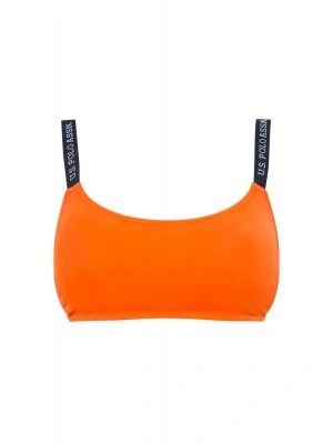 Kadın Turuncu İnce Askılı Bikini Üstü