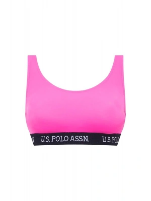 Kadın Pembe U Yaka Bralet Bikini Üstü
