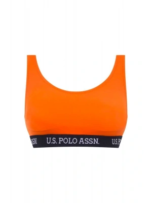 Kadın Turuncu U Yaka Bralet Bikini Üstü