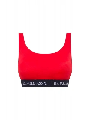 Kadın Kırmızı U Yaka Bralet Bikini Üst