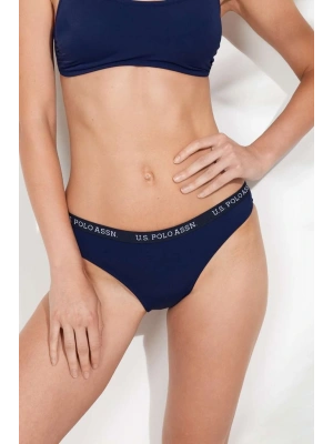 Kadın Lacivert Kalın Kenarlı Lastikli Bikini Alt