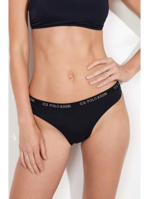 Kadın Siyah Kalın Kenarlı Lastikli Bikini Alt