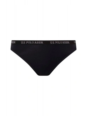 Kadın Siyah Kalın Kenarlı Lastikli Bikini Alt