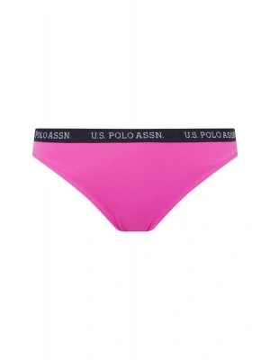 Kadın Pembe Kalın Kenarlı Lastikli Bikini Alt