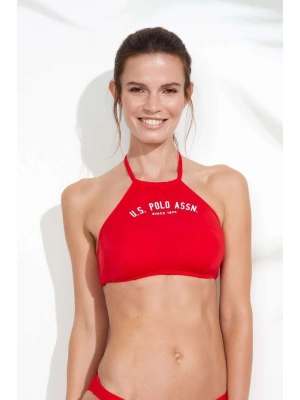 Kadın Kırmızı Halter Bikini Üst