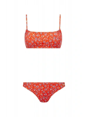 Kadın Turuncu Bikini Takım