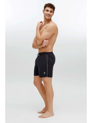 Erkek Siyah Orta Boy Deniz Şortu 22002