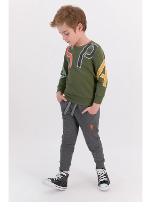 U.s. Polo Assn Haki Erkek Çocuk Üç Iplik Eşofman Takımı