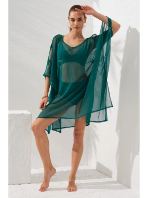 Kolu Bant Detaylı Tunik Pareo Yeşil 231802