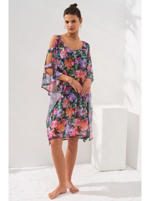 Kolu Bant Detaylı Tunik Pareo Violet 231802-d