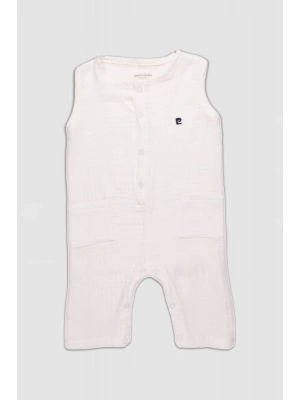 %100 Pamuk Müslin Kumaş Erkek Tulum 303461