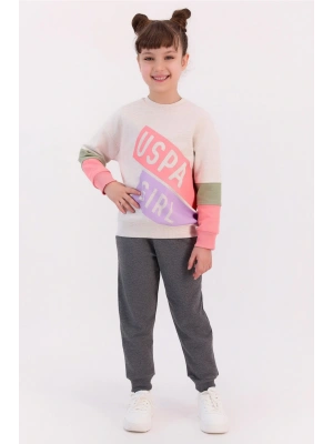 Girl Krem Melanj Kız Çocuk Eşofman Takımı