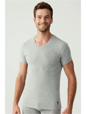 U.s Polo Assn. 80194 Erkek 2 Li Kısa Kol V Yaka Atlet-Grimelanj