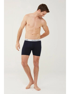 U.S. Polo Assn. 80453 Erkek Lacivert Tekli Uzun Paçalı Boxer
