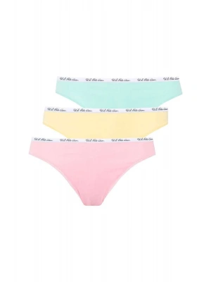 Kadın Mint - Sarı - Pembe 3 Lü Tanga 66274