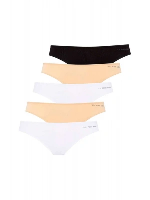 Kadın Siyah - Beyaz - Ten - Beyaz - Ten 5 Li Brazilian Slip