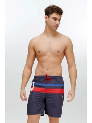 Erkek Lacivert Uzun Deniz Şortu 22003