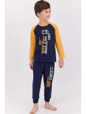 Lacivert Hardal Erkek Çocuk Pijama Takımı