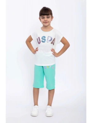 Us1055 Us1055 Lisanslı Kız Çocuk Süprem 2li Kapri Takım