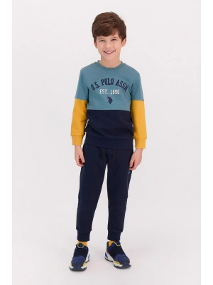 U.s. Polo Assn Petrol Mavisi Erkek Çocuk Ribanalı Eşofman Takımı