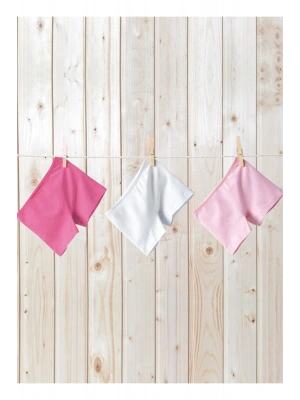 Kız Çocuk Boxer 3lü Paket 1298 - Fuşya Pembe Beyaz