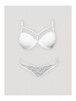 4861 Balenli Push Up Dolgulu Dantelli Fantezi Sütyen ve Külot İç Çamaşır Takımı