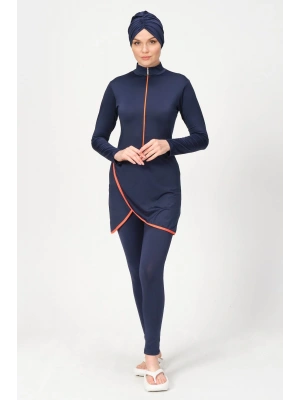 Kruvaze Etekli Tesettür Mayo