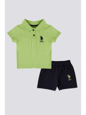 U.S. Polo Assn Lisanslı Collar Yeşil Bebek Takımı