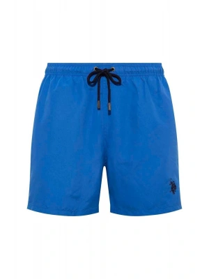 Erkek Saks Mavi Orta Boy Deniz Şortu 21000