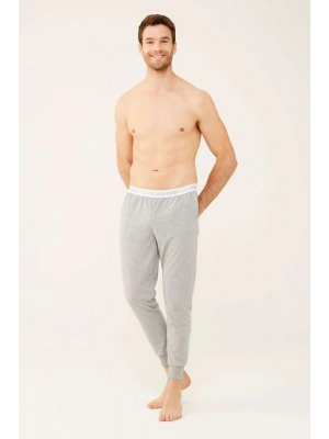 U.S. Polo Assn. Erkek Gri Melanj Ince Pamuklu Pijama Altı 18470